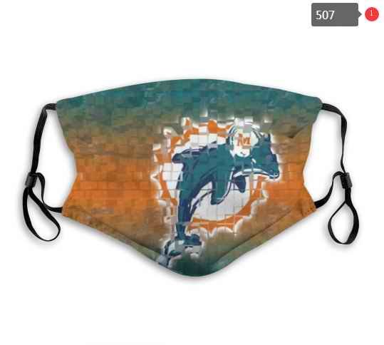 Miami Dolphins Face Mask 011 Filter Pm2.5 (Pls check description for details)