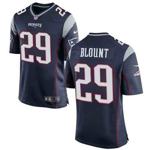 Nike Patriots #29 LeGarrette Blount Navy Blue Team Color Youth Stitched NFL New Elite Jersey