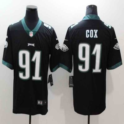 Men's Philadelphia Eagles #91 Fletcher Cox Black Vapor Untouchable Limited Stitched NFL Jersey