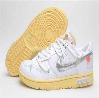 Men's Dunk Low x Off-White White Shoes 069