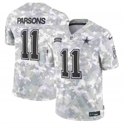 Youth Dallas Cowboys #11 Micah Parsons 2024 F.U.S.E Arctic Camo Salute to Service Limited Stitched Football Jersey