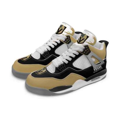 Women's Vegas Golden Knights Running weapon Air Jordan 4 Shoes 002