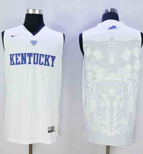 Wildcats Blank White Basketball Stitched NCAA Jersey