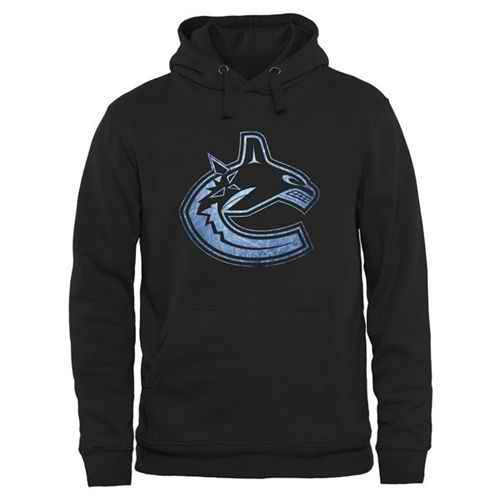 Vancouver Canucks Rinkside Pond Hockey Pullover Hoodie Black