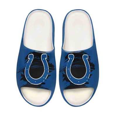 Men's Indianapolis Colts Yeezy Slippers/Shoes 002