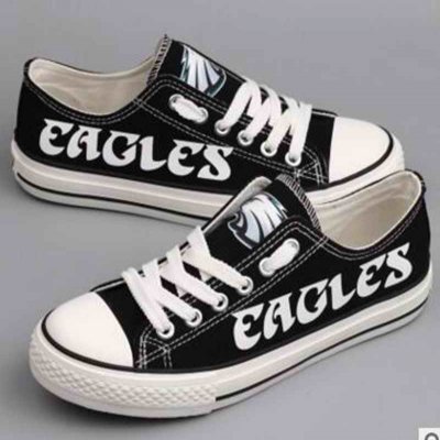 Women's NFL Philadelphia Eagles Repeat Print Low Top Sneakers 001