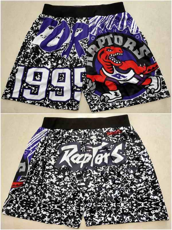 Men's Toronto Raptors Black Mitchell&Ness Shorts (Run Small)