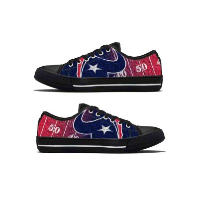 Men's Houston Texans Low Top Canvas Sneakers 003