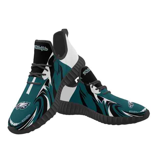 Women's Philadelphia Eagles Mesh Knit Sneakers/Shoes 018