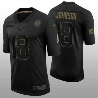 Men's Pittsburgh Steelers #18 Diontae Johnson Black Vapor Untouchable Limited Stitched Jersey