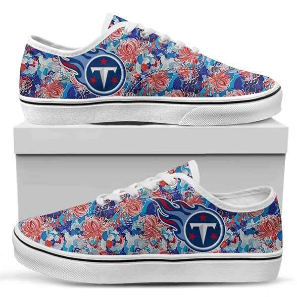 Women's Tennessee Titans Vans Low Top Sneakers 001