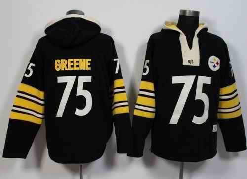 Pittsburgh Steelers #75 Joe Greene Black Player Winning Method Pullover NFL Hoodie