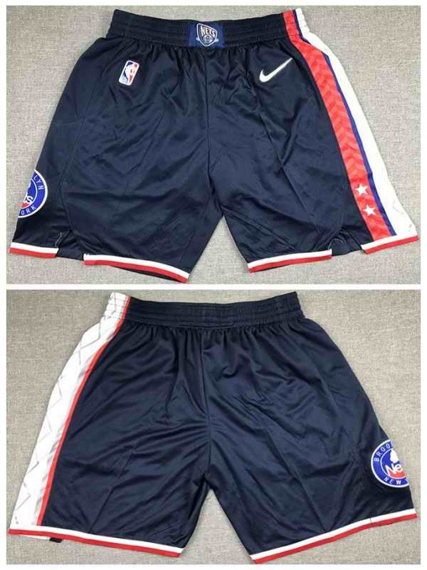 Men's Brooklyn Nets Navy 75th Anniversary City Edition Shorts (Run Small)