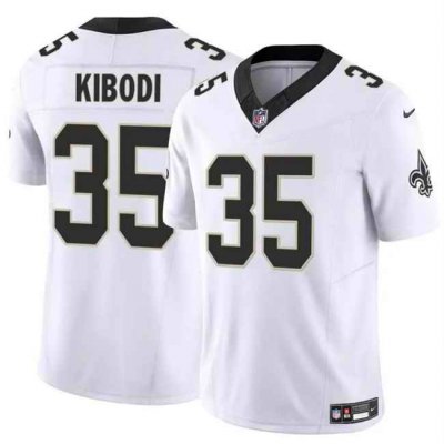 Men's New Orleans Saints #35 Jacob Kibodi White F.U.S.E Vapor Limited Stitched Football Jersey