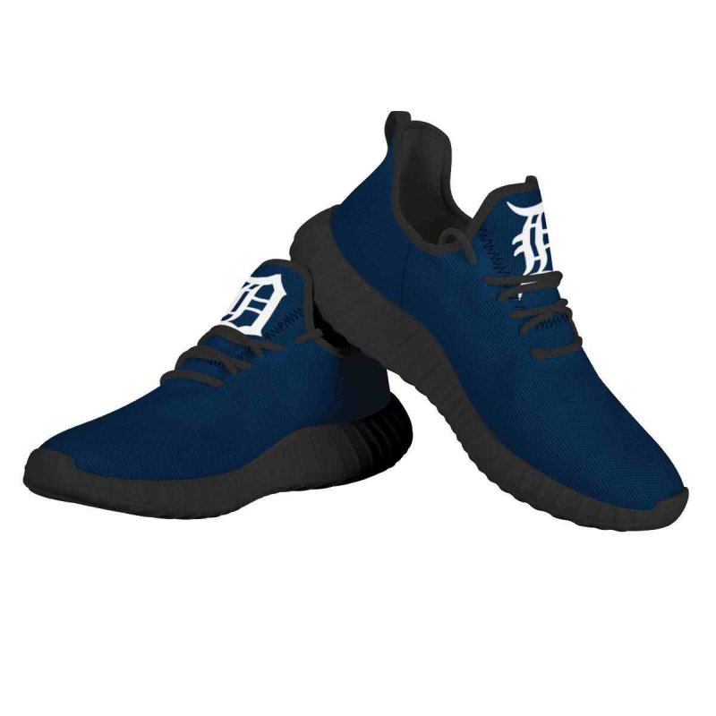 Women's Detroit Tigers Mesh Knit Sneakers/Shoes 002