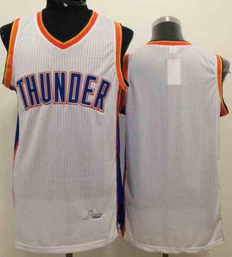 Revolution 30 Thunder Blank White Stitched NBA Jersey