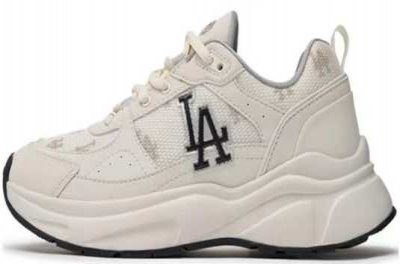 Women Running Weapon Los Angeles Dodgers Baseball Shoes/Sneakers Cream 001