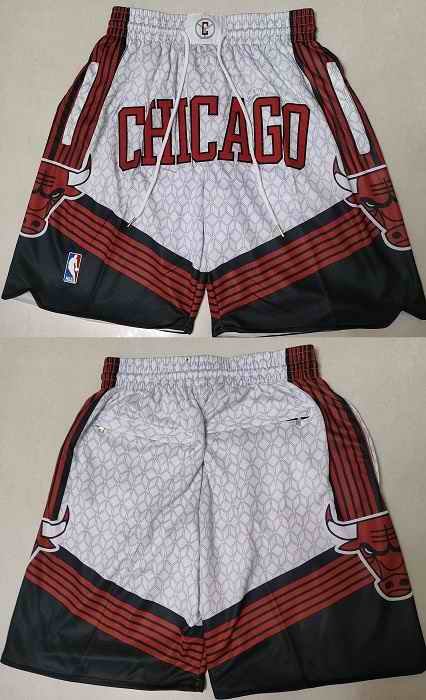 Men's Chicago Bulls 2022/23 City Edition White Shorts (Run Small) 001