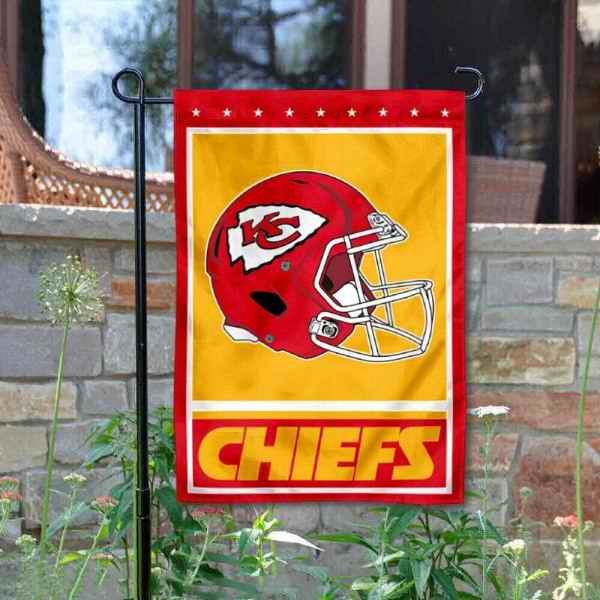 Kansas City Chiefs Double-Sided Garden Flag 002 (Pls check description for details)