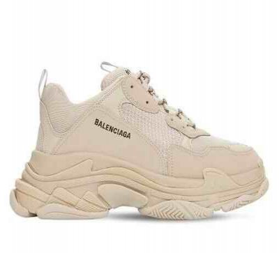 Men's Balenciaga 'Triple S' Cream Shoes 080