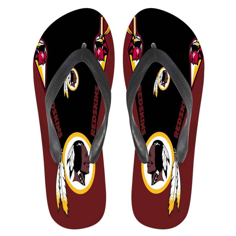 All Sizes Washington Redskins Flip Flops 001