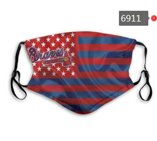 Atlanta Braves Face Mask 6911 Filter Pm2.5 (Pls check description for details)