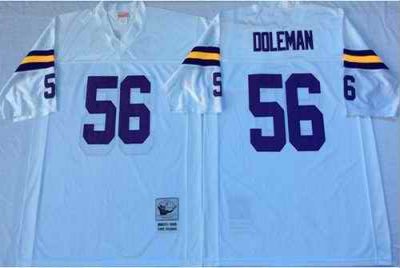 Mitchell And Ness Vikings #56 Chris Doleman White Throwback Stitched NFL Jersey