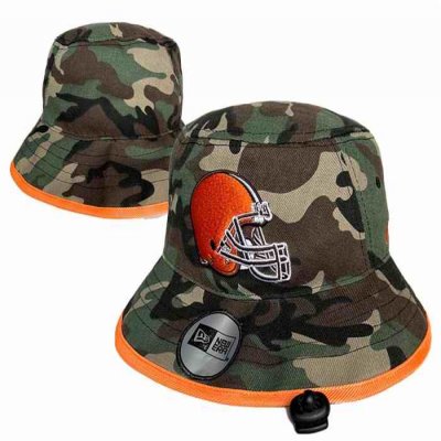 Cleveland Browns Salute To Service Stitched Bucket Fisherman Hats 085