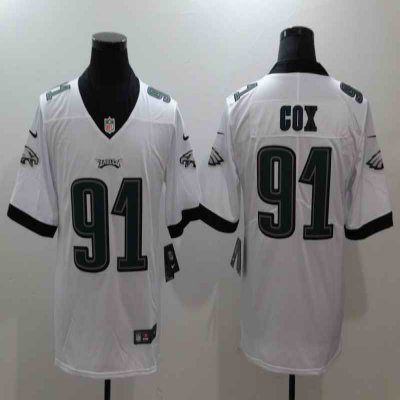 Men's Philadelphia Eagles #91 Fletcher Cox White Vapor Untouchable Limited Stitched NFL Jersey