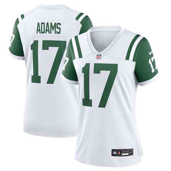 Women's New York Jets #17 Davante Adams White Classic Alternate Stitched Jersey(Run Small)