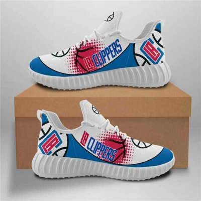 Men's Los Angeles Clippers Mesh Knit Sneakers/Shoes 003