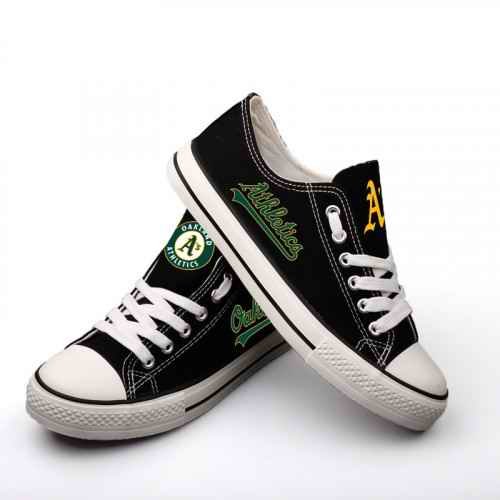 Women's Oakland Athletics Repeat Print Low Top Sneakers 002