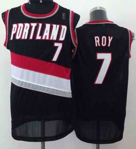 Revolution 30 Blazers #7 Brandon Roy Black Stitched NBA Jersey