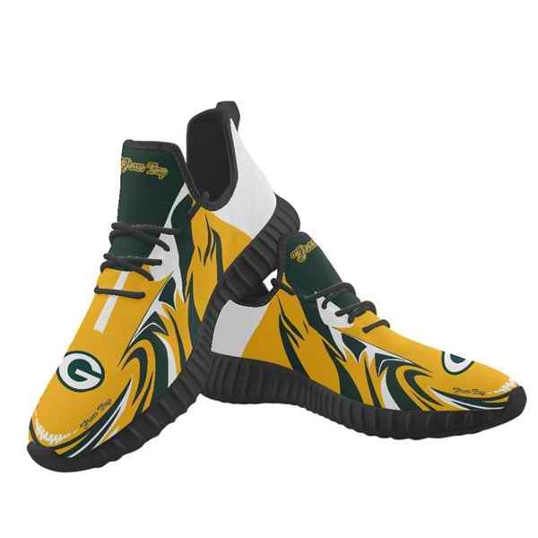 Men's Green Bay Packers Mesh Knit Sneakers/Shoes 015