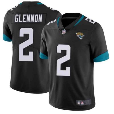 Men's Jacksonville Jaguars #2 Mike Glennon Black Vapor Untouchable Limited Stitched Jersey