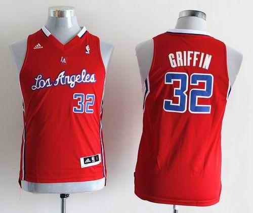 Clippers #32 Blake Griffin Red Stitched Youth NBA Jersey