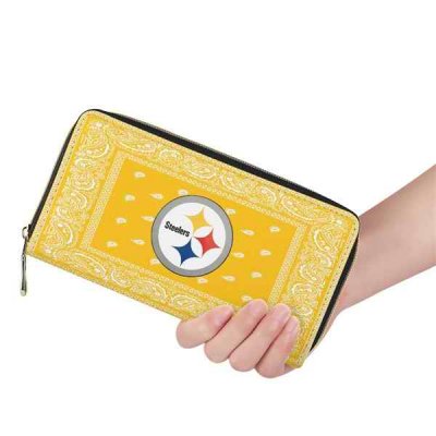 Pittsburgh Steelers PU Leather Zip Wallet 001