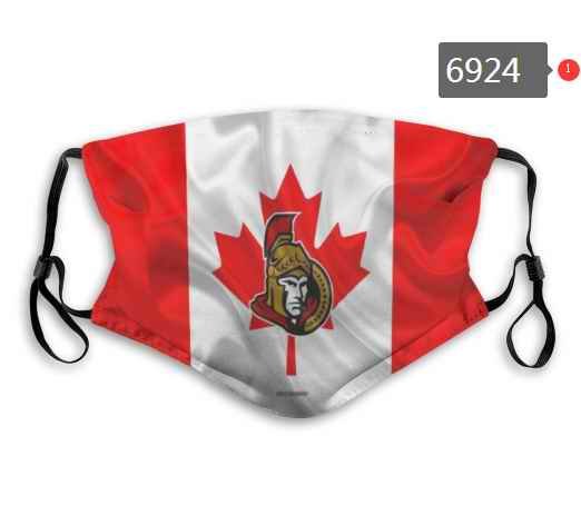 Ottawa Senators Face Mask 6924 Filter Pm2.5 (Pls check description for details)