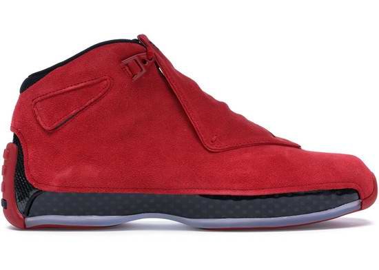 Men's Running Weapon Air Jordan 18 Red Shoes 001