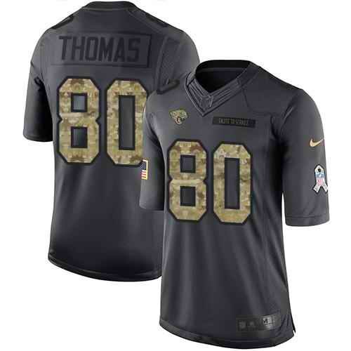 Nike Jaguars #80 Julius Thomas Black Youth Stitched NFL Limited 2016 Salute to Service Jersey