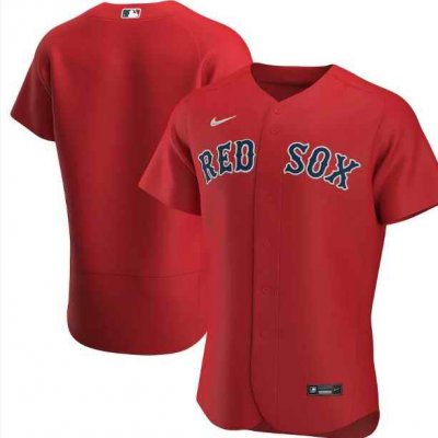 Men's Boston Red Sox Blank Red Flex Base Stitched Jersey