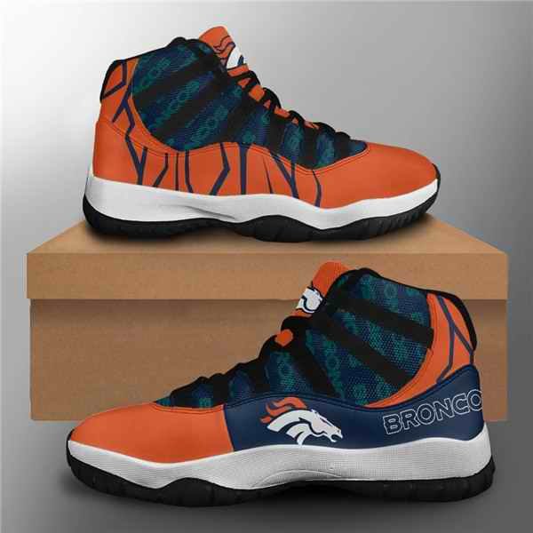 Women's Denver Broncos Air Jordan 11 Sneakers 001