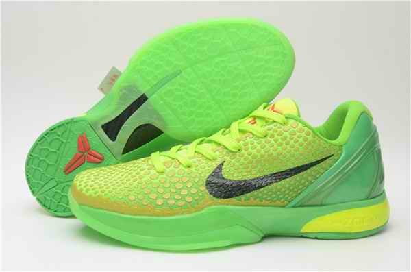 Men's Running Weapon Kobe 6 'Grinch' Green Shoes 060