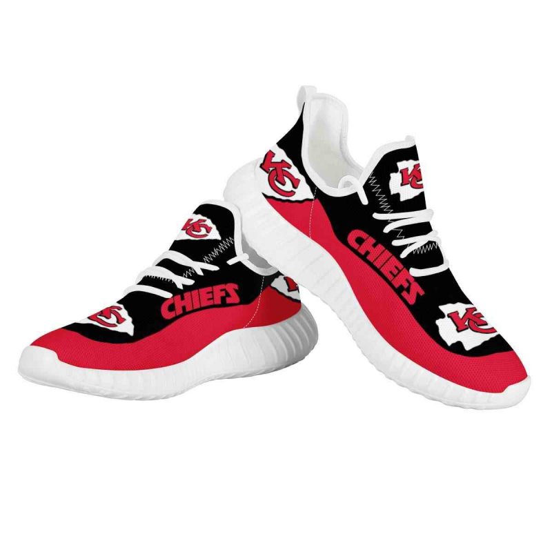 Women's Kansas City Chiefs Mesh Knit Sneakers/Shoes 009