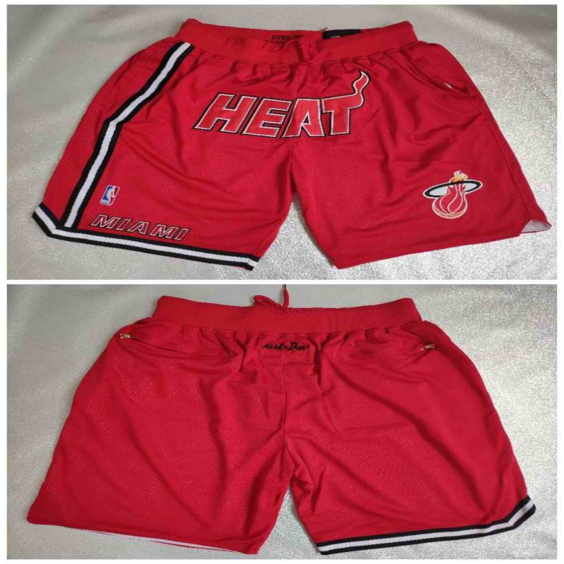 Men's Miami Heat Red Shorts (Run Small)