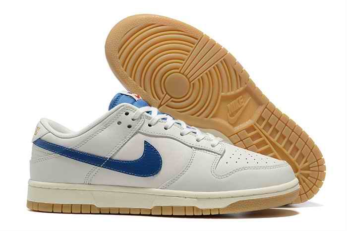 Men's Dunk Low Cream Blue Shoes 0238