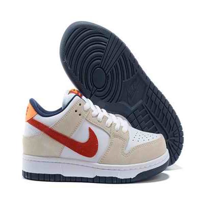 Men's Dunk Low SB White/Cream Shoes 0188