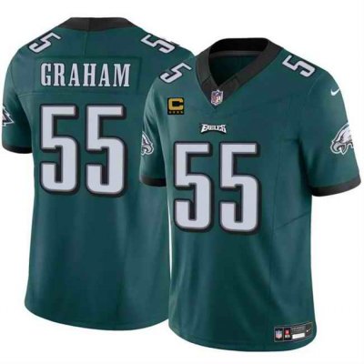 Men's Philadelphia Eagles #55 Brandon Graham Green 2024 F.U.S.E With 4-Star C Patch Vapor Untouchable Limited Stitched Football Jersey