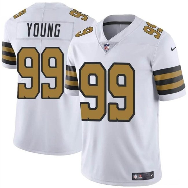 Youth New Orleans Saints #99 Chase Young White Color Rush Limited Stitched Football Jersey