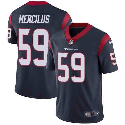 Men's Houston Texans #59 Whitney Mercilus Navy Blue Vapor Untouchable Limited Stitched NFL Jersey